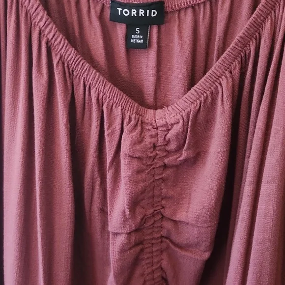 Torrid Mini Lenny Smocked Waist Dress, Size 5 - Picture 9 of 15